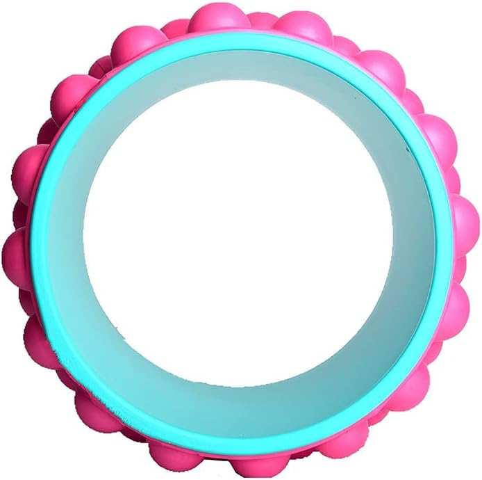 19cm Big Dot Yoga Wheel with textured EVA foam for yoga, Pilates, and core strengthening exercises