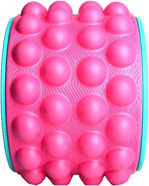19cm Big Dot Yoga Wheel with textured EVA foam for yoga and Pilates exercises