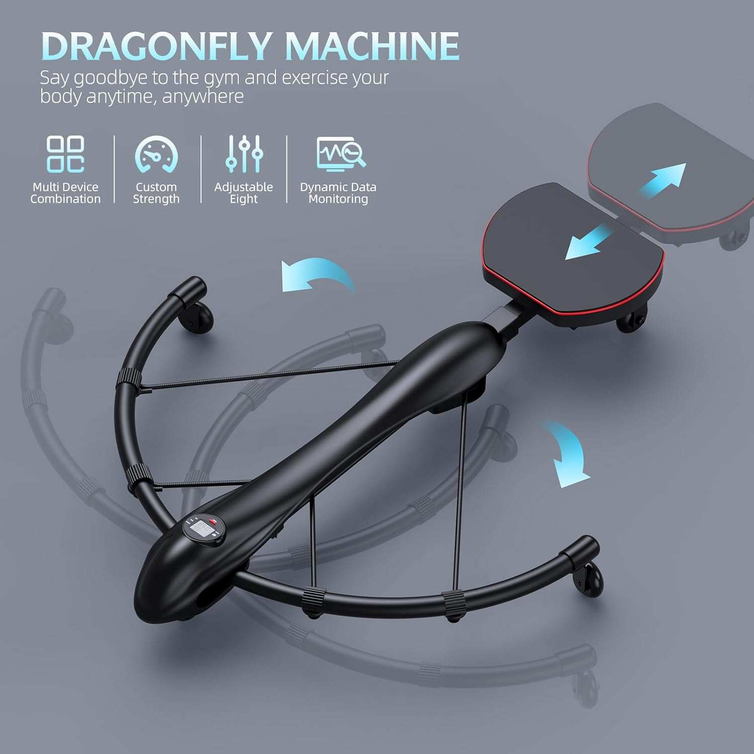 4-in-1 Core Trainers Dragonfly Rowing Machine for full-body home workouts with adjustable resistance and quiet operation
