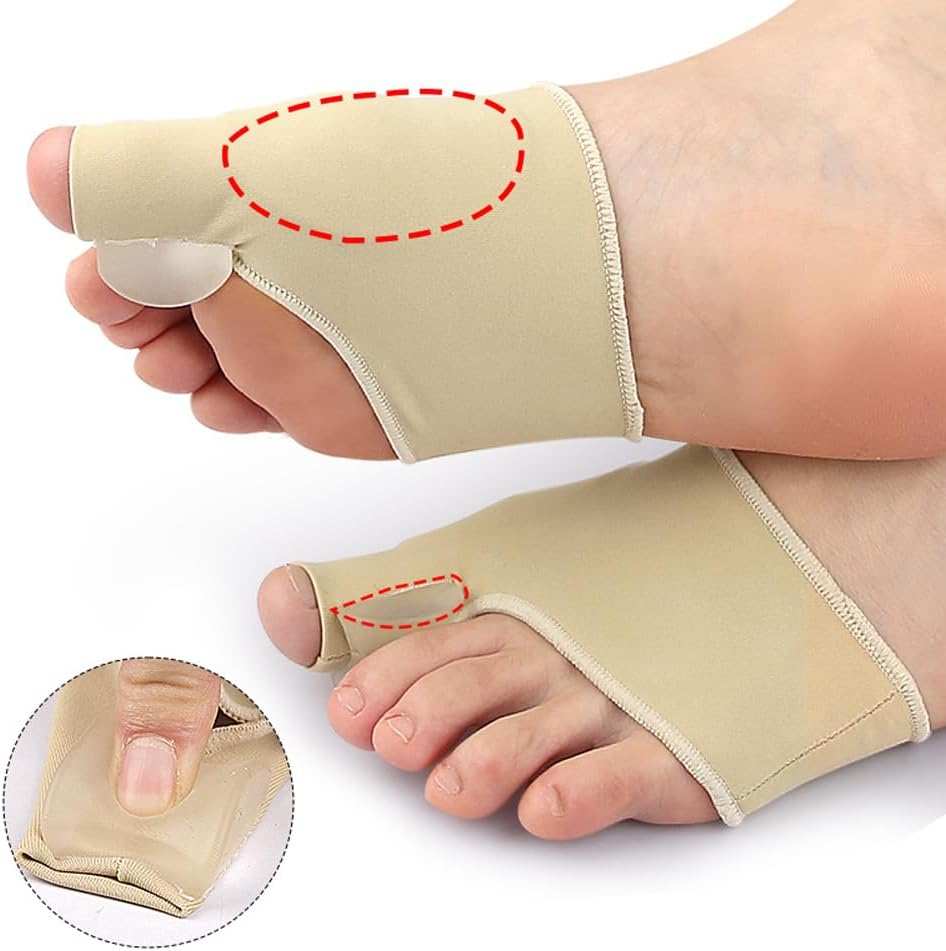 Medical & Orthopedic Bunion Corrector toe support sleeve with silicone gel pad for bunion pain relief and realignment