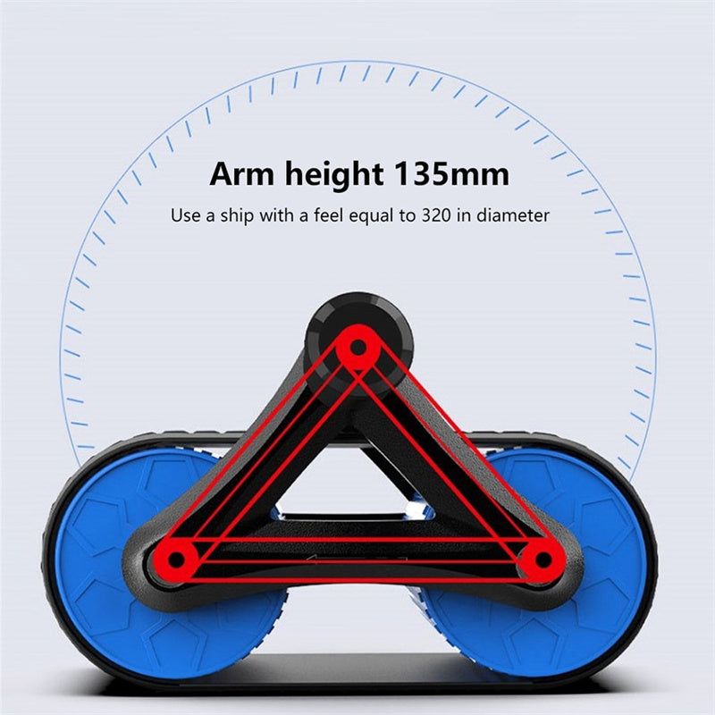 Abdominal Muscles Wheel training abs roller with ergonomic grip and durable ABS material