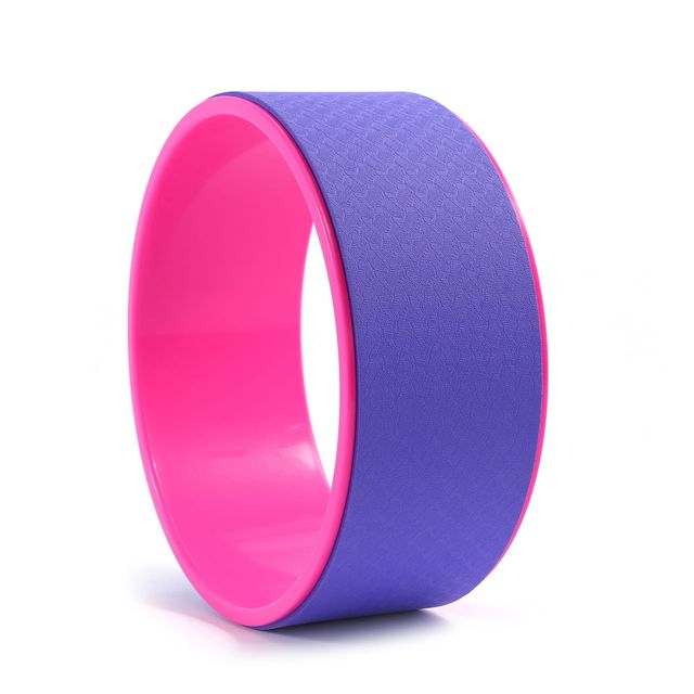 19cm Big Dot Yoga Wheel in multiple colors with textured EVA foam for yoga and Pilates fitness.