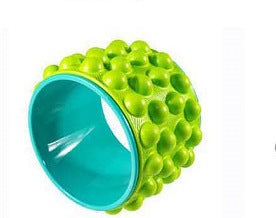19cm Big Dot Yoga Wheel with textured EVA foam, for yoga, Pilates, and core strengthening exercises