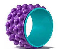 19cm Big Dot Yoga Wheel with textured EVA foam dots for yoga, Pilates, and fitness exercises