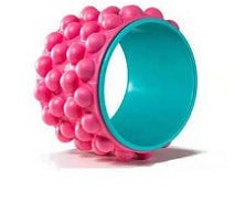 19cm Big Dot Yoga Wheel for yoga and Pilates with textured EVA foam surface and sturdy PP frame