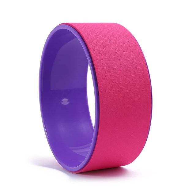 19cm Big Dot Yoga Wheel with textured EVA grip for yoga and Pilates exercises