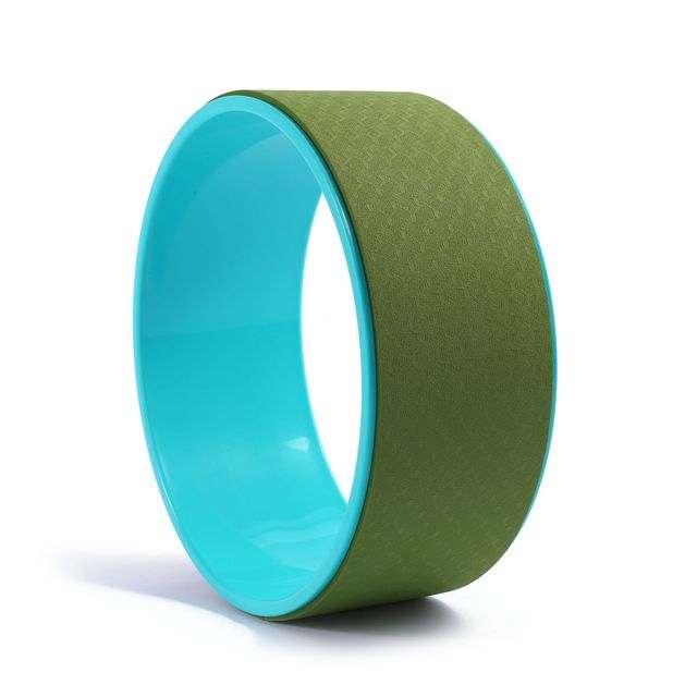 19cm Big Dot Yoga Wheel with EVA foam dots for yoga and Pilates exercises