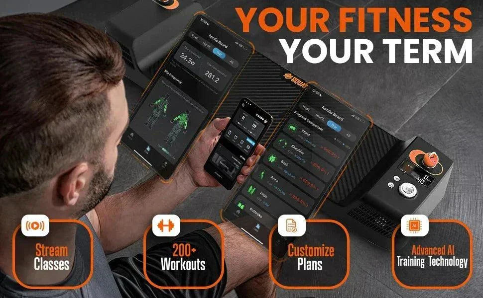 Apollo Board Mini smart cable machine with app, resistance training, and advanced AI technology for home fitness