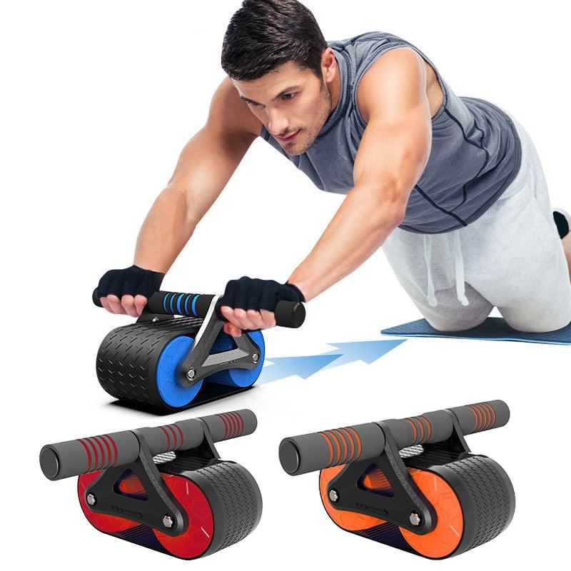 Abdominal muscles wheel abs roller with ergonomic grip for core and leg training