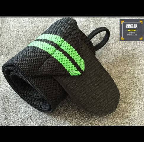 Breathable weightlifting elastic wrist wraps with adjustable support and thumb loop for gym workouts