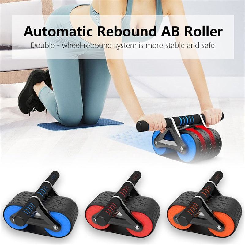 Abdominal Muscles Wheel abs roller with ergonomic grip and sweat-absorbent handles for core and leg training