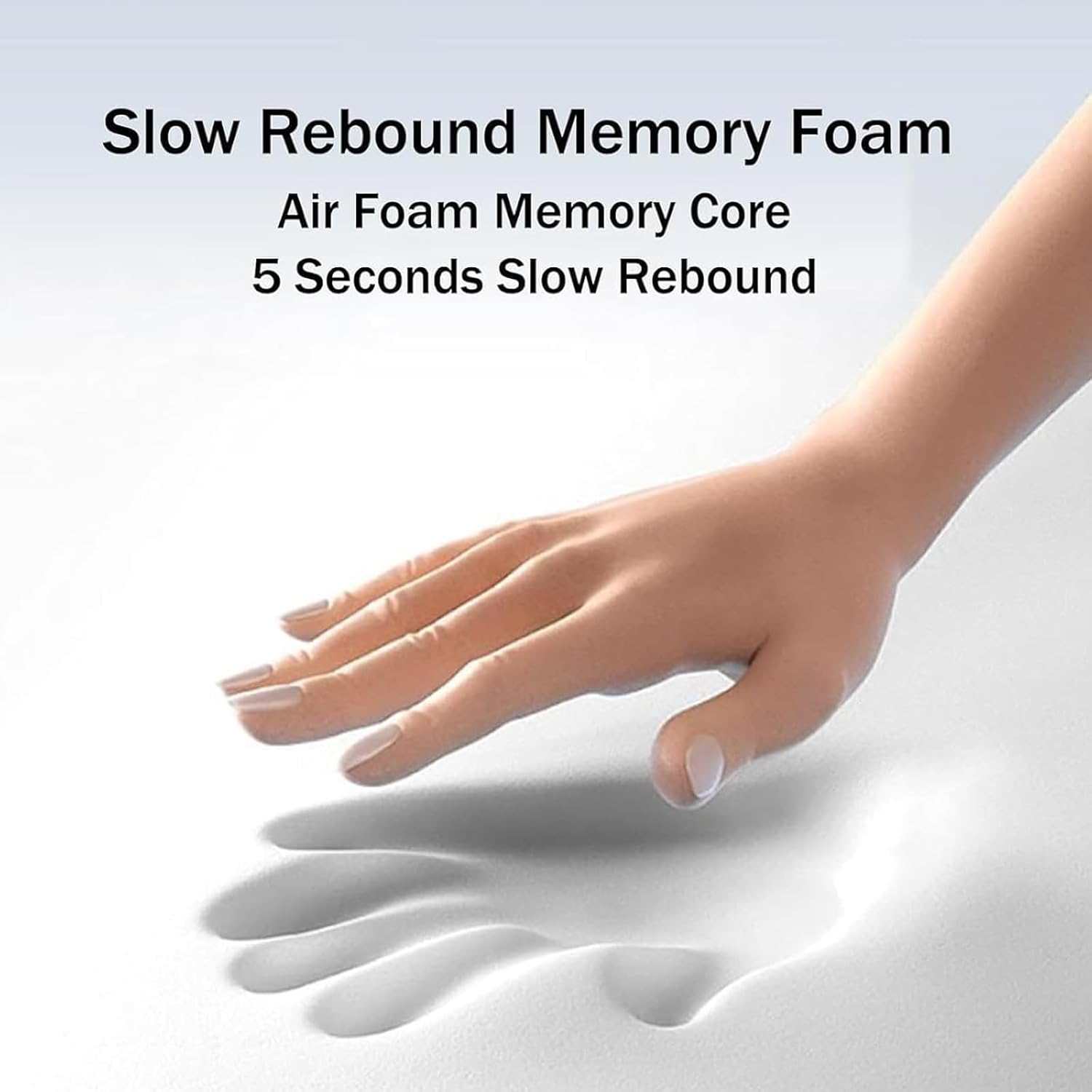 Electric vibration massager cervical pillow with slow rebound memory foam and air foam memory core for neck pain relief.