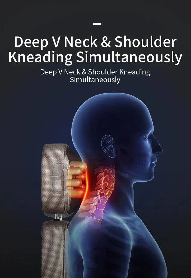 Electric Full Body Massage Chair – Shiatsu Kneading, Heating & Vibration